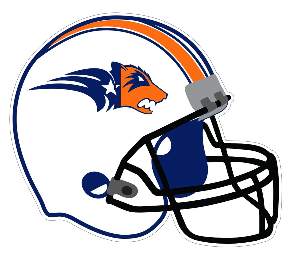 Wakeland Football helmet car decal OR magnet